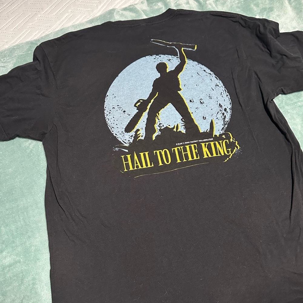Zero Foxtrot Men’s XL Black T-shirts - Hail to the King - S-Mart Collab